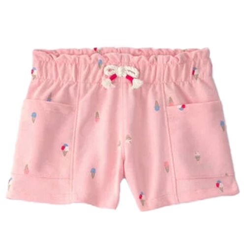 Short rosado con estampado de helados para niña