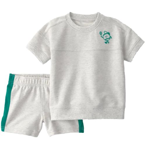 Conjunto de 2 piezas gris para niño