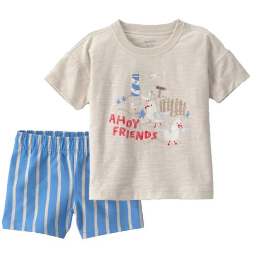 Conjunto de 2 piezas con camiseta y short para niño