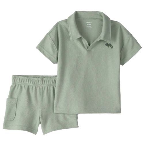 Conjunto de 2 piezas verde para niño