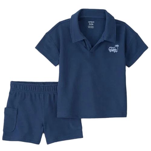 Conjunto de 2 piezas azul para niño