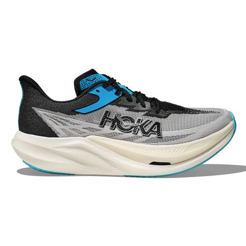 Zapato Hoka Rocket x 3 deportivo gris/celeste para mujer