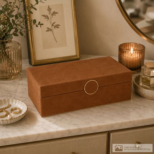 Joyero organizados para joyas café 33 x 32 x 41cm