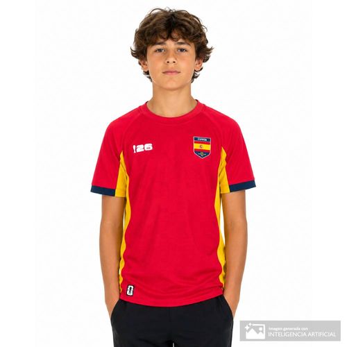 Camiseta deportiva roja FIFA Fanwear Rotw España para niño