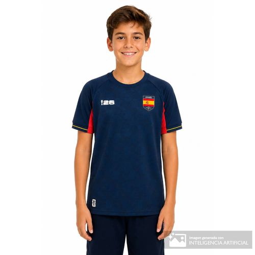 Camiseta deportiva azul FIFA Fanwear Rotw España para niño
