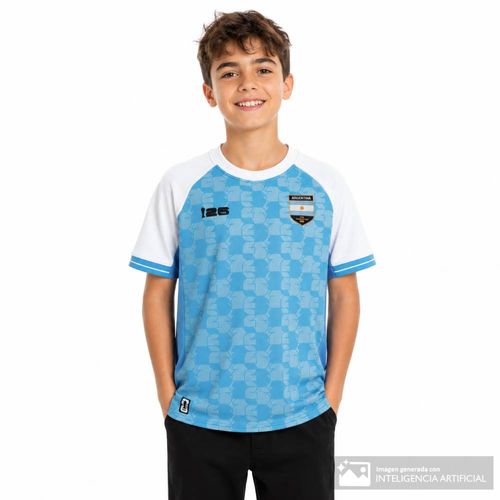 Camiseta deportiva celeste FIFA Fanwear Rotw Argentina para niño