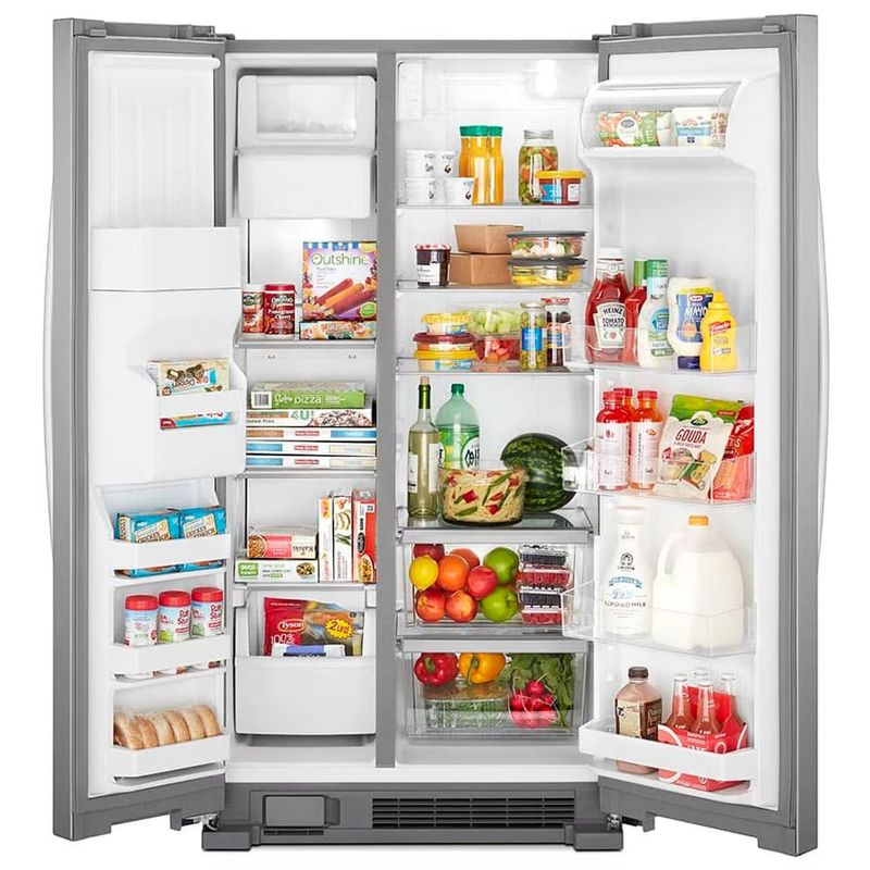 Combo Refrigeradora Side by Side 594 L (21 PCU) Energy saver 7WRS21SDHM Whirlpool + Microondas Whirlpool 20 L (0.7 PCU) negro WM1807B-1778189394264
