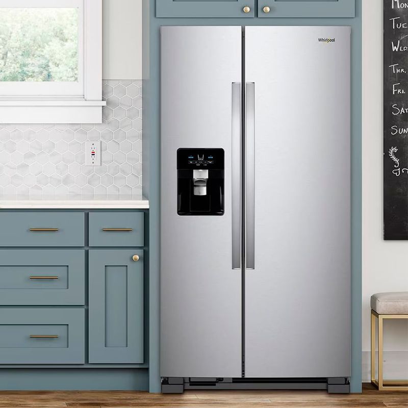 Combo Refrigeradora Side by Side 594 L (21 PCU) Energy saver 7WRS21SDHM Whirlpool + Microondas Whirlpool 20 L (0.7 PCU) negro WM1807B-1778189939398