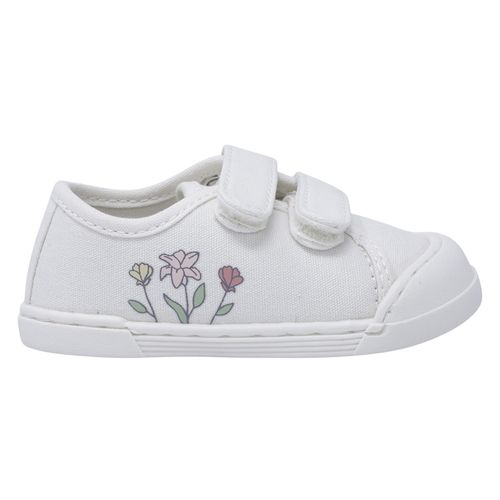 Zapato deportivo casual Sfera color blanco para niña bebé