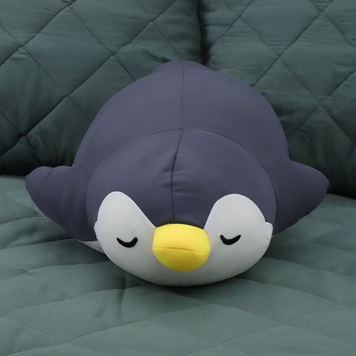 Cojín infantil pingüino gris oscuro 12 x 26 x 45 cm