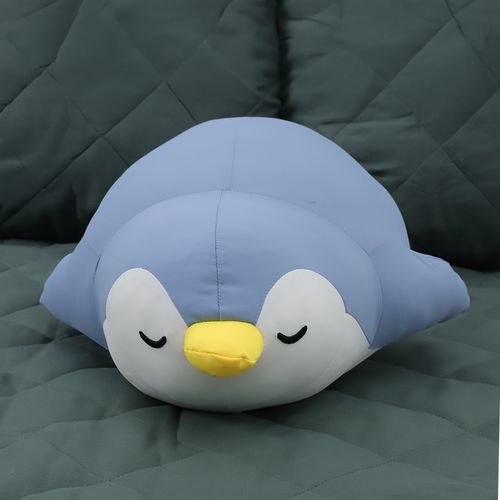 Cojín infantil pingüino celeste 12 x 26 x 45 cm
