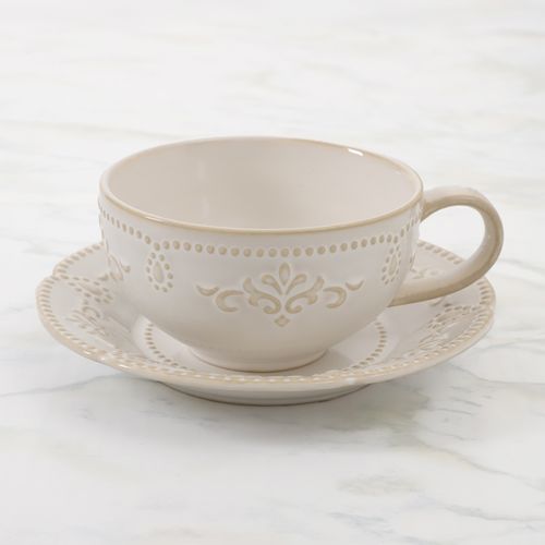 Set de taza y plato de 6  x 10 cm