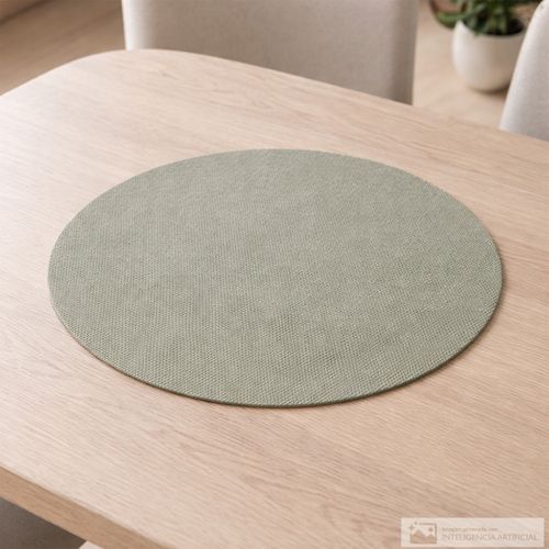 Individual redondo de plástico para mesa 37 cm