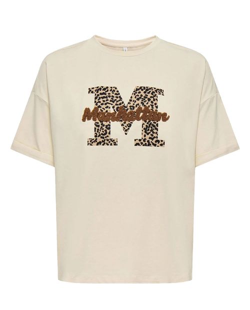 Camiseta Only estampada manga corta para mujer