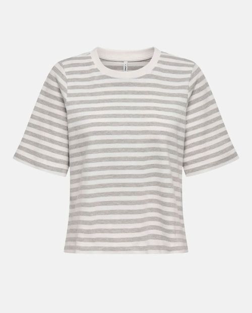 Camiseta Only rayada manga corta para mujer