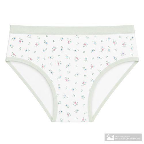 Panti Accente básico blanco estampado floral para mujer
