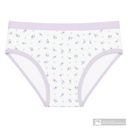 Panti Accente básico blanco estampado floral para mujer