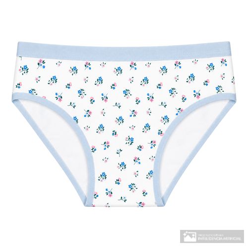 Panti Accente básico blanco estampado floral para mujer
