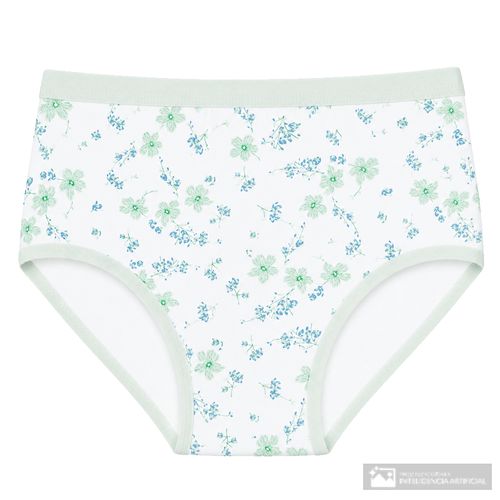 Panti Accente básico blanco estampado floral para mujer