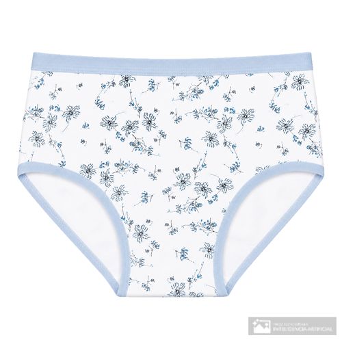 Panti Accente básico blanco estampado floral para mujer