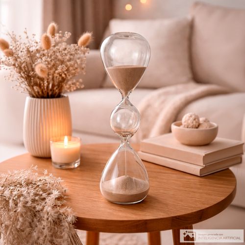 Reloj de arena decorativo 9x30 cm