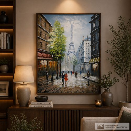 Cuadro decorativo torre eiffel 60x80 cm