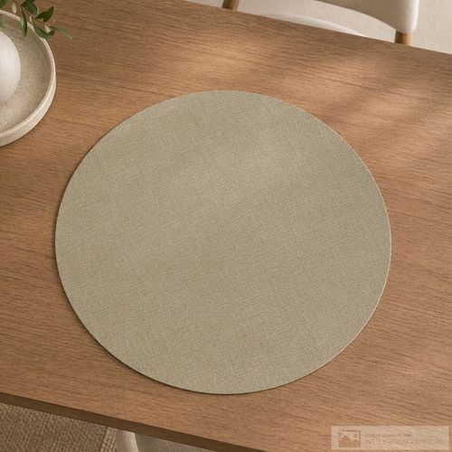 Individual redondo de plástico para mesa 37 cm