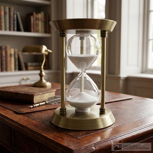 Reloj de arena decorativo 15x23 cm