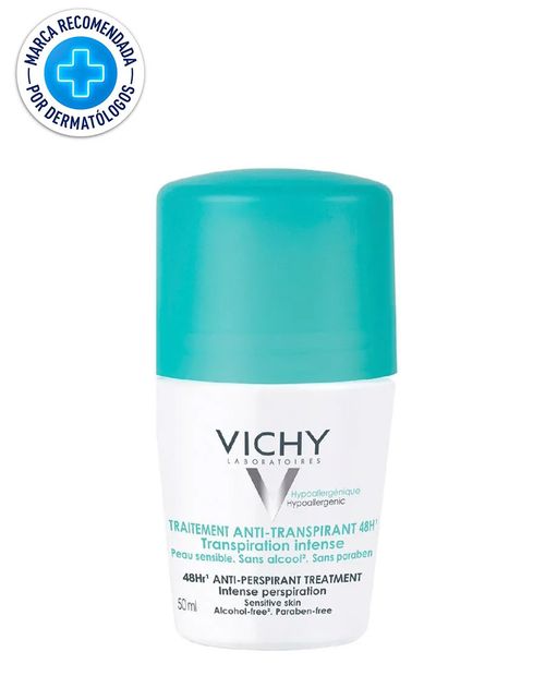 Desodorante Vichy Roll On Anti Transpirante 48 Hrs Piel Sensible 50ml