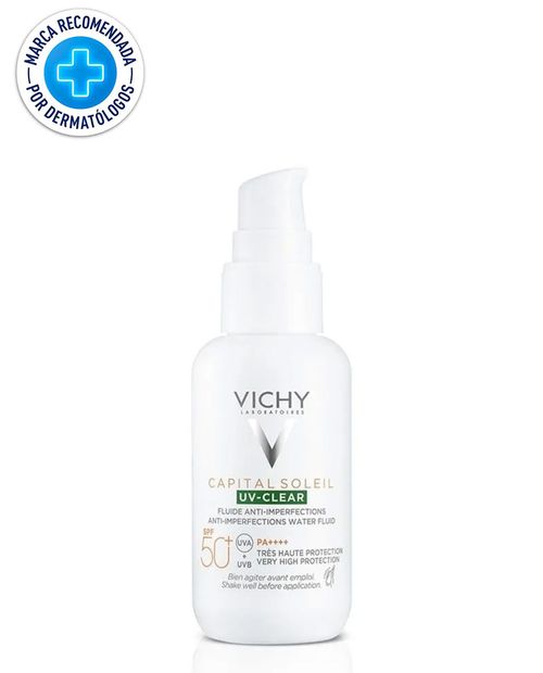 VICHY Capital Soleil UV Clear Fluido Anti-imperfecciones SPF50