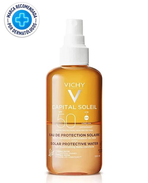 CAPITAL SOLEIL agua solar protectora luminosidad SPF50