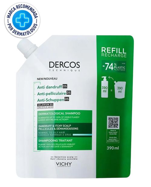Vichy Dercos Refill Shampoo Anti Caspa 390ml