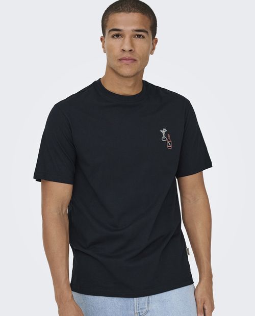 Camiseta básica Only & Sons regular fit para hombre