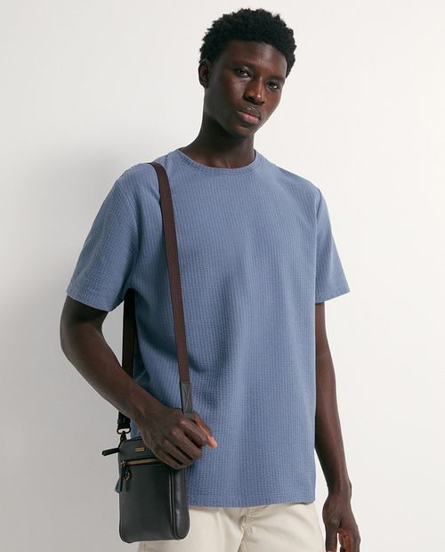 Camiseta Sfera regular fit azul para hombre