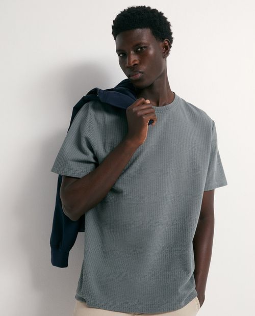 Camiseta Sfera regular fit verde para hombre