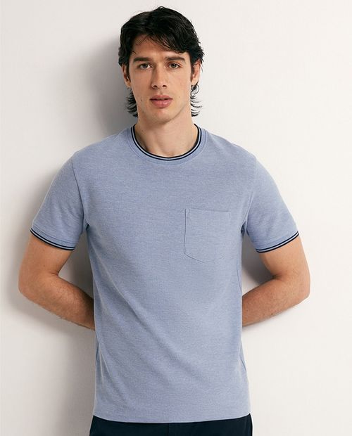 Camiseta Sfera regular fit celeste para hombre