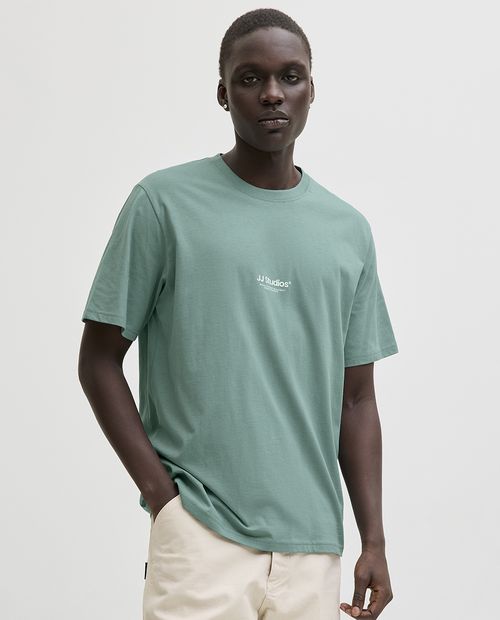 Camiseta Jack & Jones relaxed fit verde para hombre
