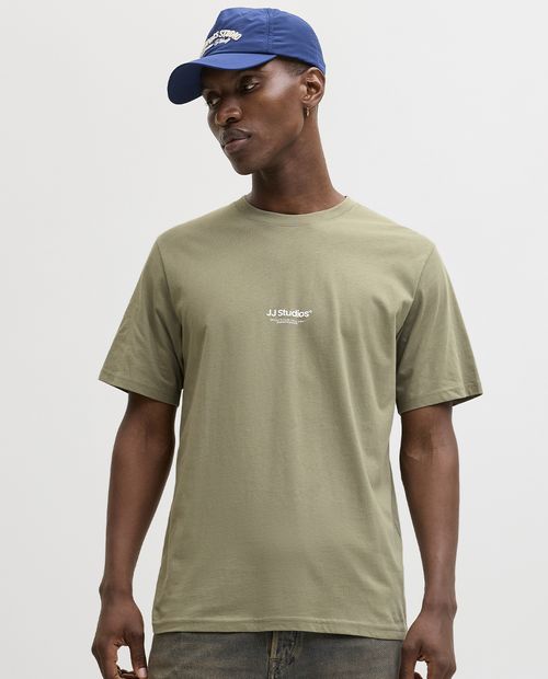 Camiseta Jack & Jones relaxed fit verde para hombre