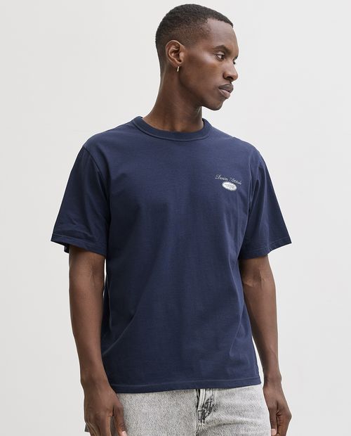 Camiseta Jack & Jones relaxed fit azul para hombre