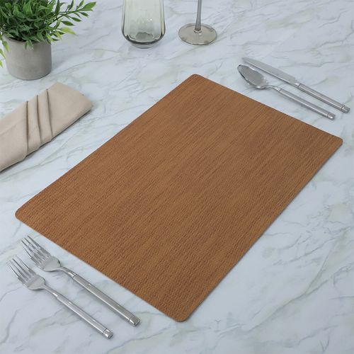 Individual de mesa rectangular café 45 x 30 cm