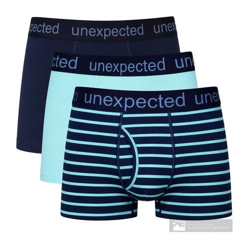 Pack de 3 bóxers briefs Unexpected bicolor para hombre