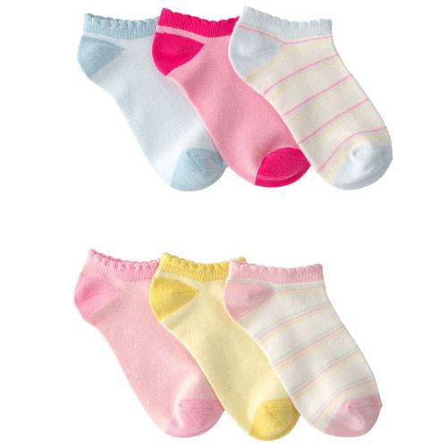 Set de 6 calcetines multicolor para niña