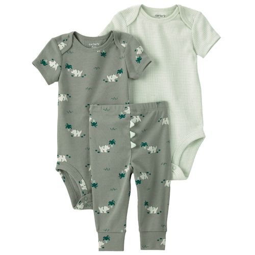 Conjunto de 3 piezas con estampado de dinosaurio para bebé niño