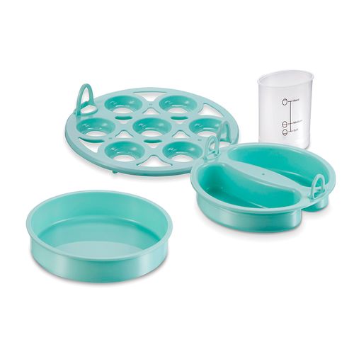 Maquina para cocinar huevos 3 en 1 celeste