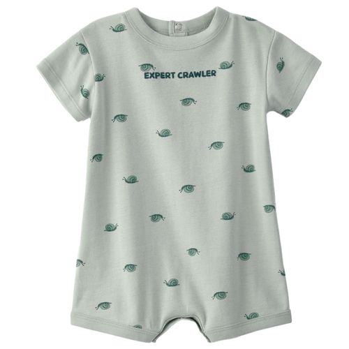 Romper verde con estampado para bebé niño