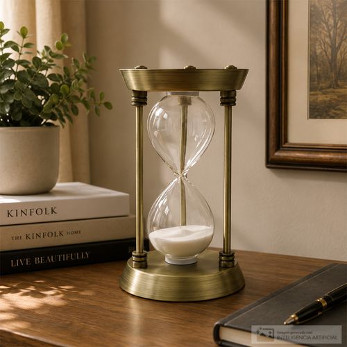 Reloj de arena decorativo 10x17 cm