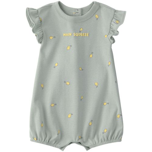 Romper verde con estampado para bebé niña