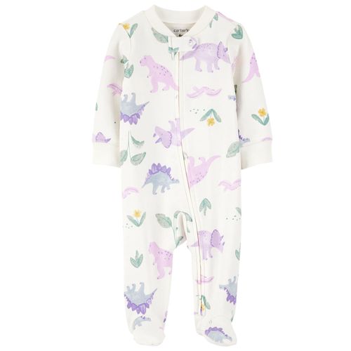Pijama de piescitos con estampado para bebé niña