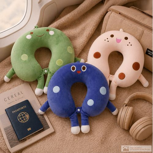 Cojín infantil surtido para viaje 28x30 cm