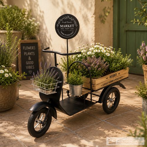 Moto decorativa para jardín 112 x 42 x 130 cm